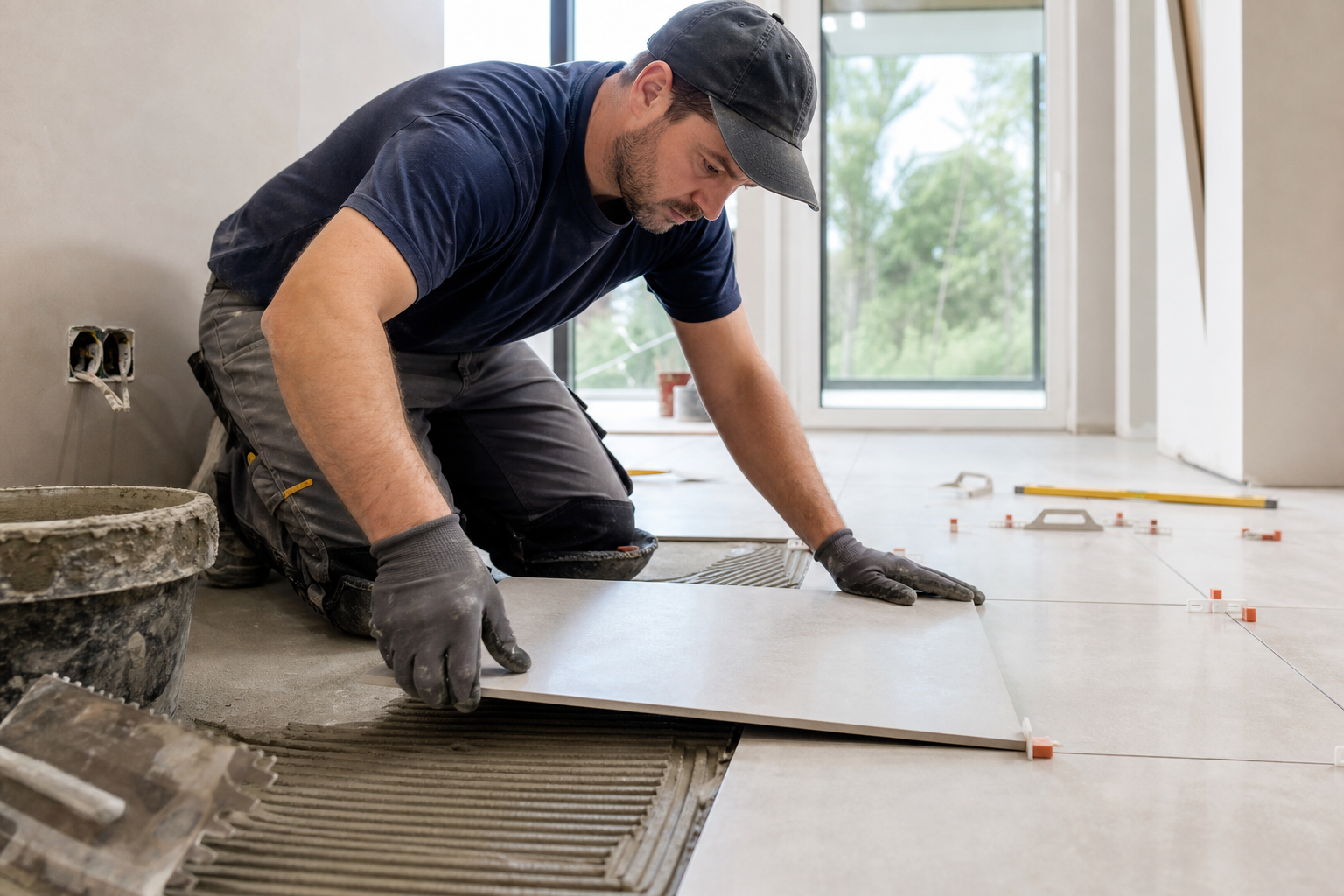 Silver Mount Flooring Professional at Work